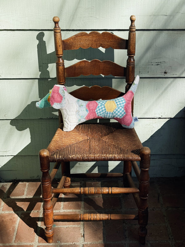 Vintage Quilt Stuffed Dog