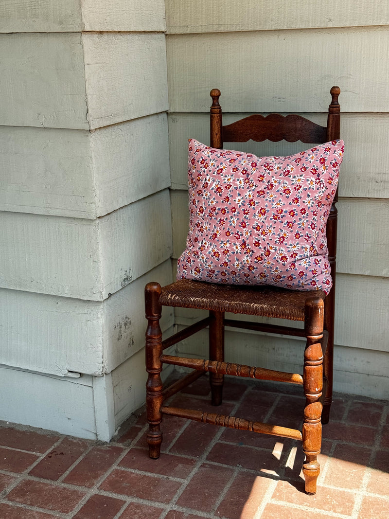 Throw Pillow, Small Daisy Peachskin