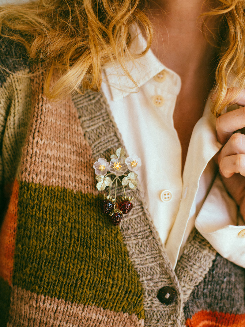 Strawberry Brooch